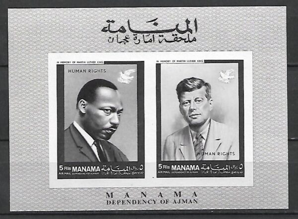 J.F.KENNEDY I M.LUTHER KING MANAMA MI.BL.A8B**