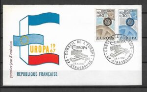 EUROPA CEPT FRANCJA MI.1578-1579 FDC1