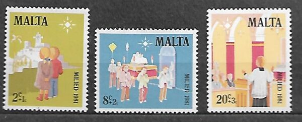 BOŻE NARODZENIE MALTA MI.652-654**