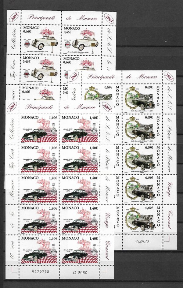 MOTORYZACJA MONAKO MI.ARK.2621-2623**