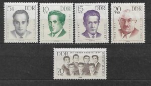 SŁAWNI LUDZIE DDR MI.918-922**