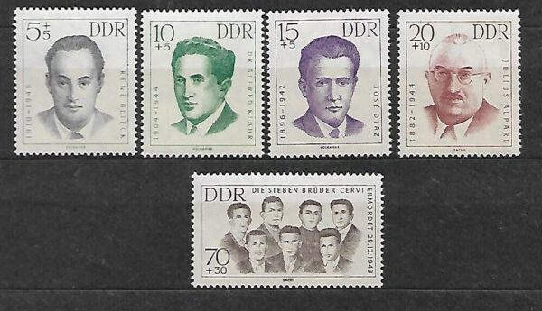 SŁAWNI LUDZIE DDR MI.918-922**