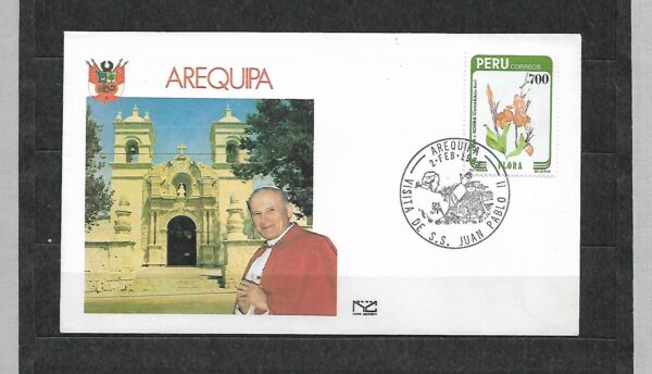 WIZYTA JANA PAWŁA II PERU-AREQUIPA KOPERTA
