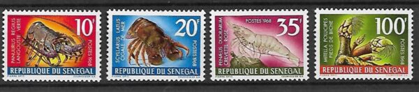 SKORUPIAKI SENEGAL MI.374-377**