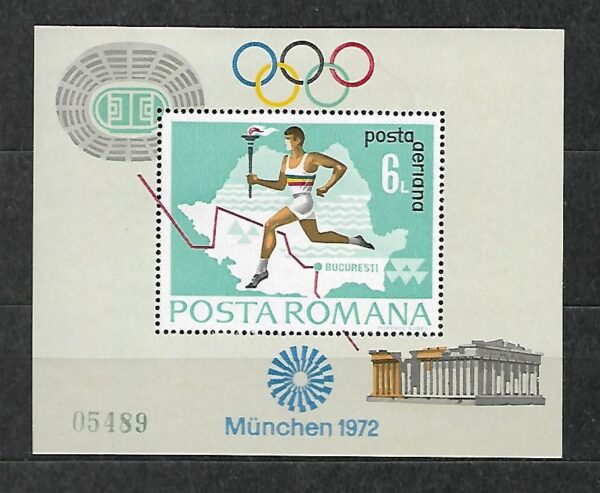OLIMPIADA LETNIA RUMUNIA MI.BL.93**