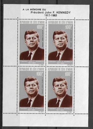 J.F.KENNEDY WYBRZEŻE KOŚCI SŁONIOWEJ MI.BL.3**