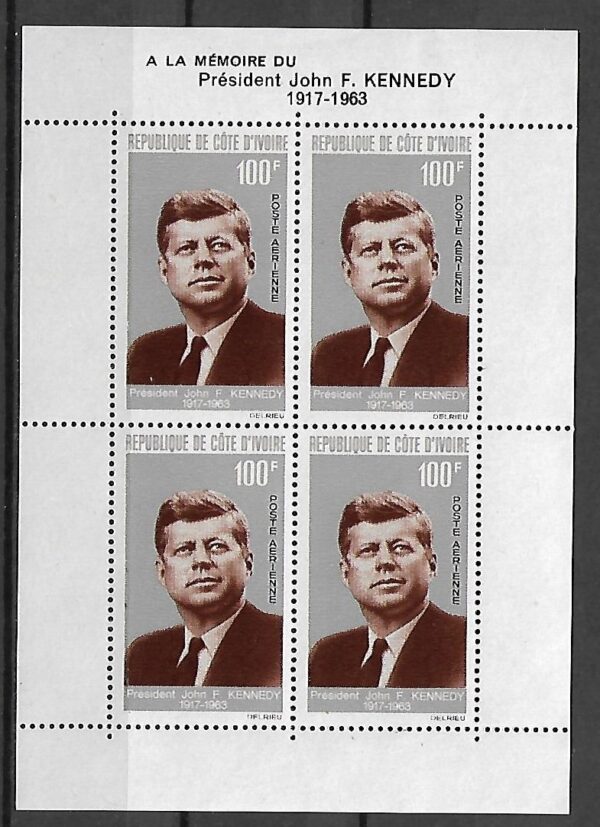 J.F.KENNEDY WYBRZEŻE KOŚCI SŁONIOWEJ MI.BL.3**