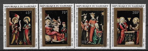 BOŻE NARODZENIE DAHOMEY MI.439-442**