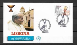 WIZYTA JANA PAWŁA II PORTUGALIA-LIZBONA KOPERTA