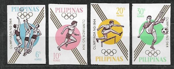 OLIMPIADA LETNIA FILIPINY MI.762-765B**
