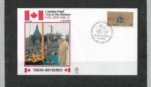 WIZYTA JANA PAWŁA II KANADA-TROIS RIVIERES KOPERTA