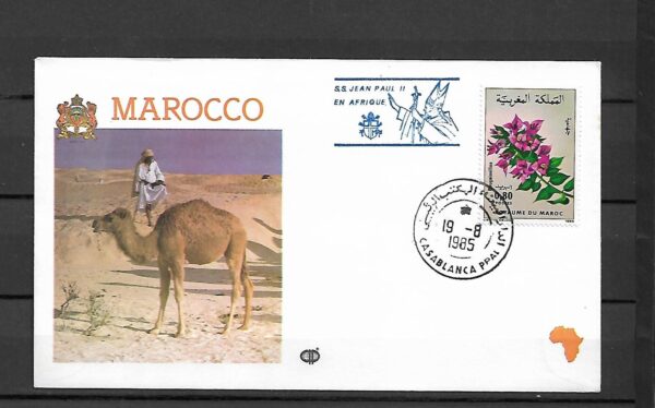 WIZYTA JANA PAWŁA II MAROKO-CASABLANCA KOPERTA