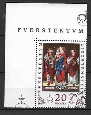 MALARSTWO LIECHTENSTEIN MI.1151 KASOWANY