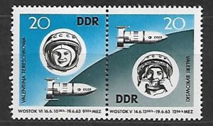 LOT NA KSIĘŻYC DDR MI.970-971**