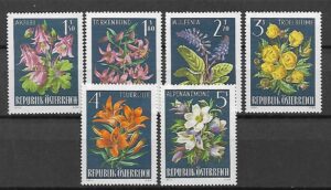 KWIATY AUSTRIA MI.1209-1214**