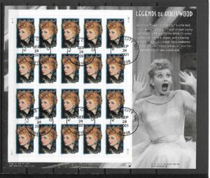 LEGENDY HOLLYWOOD LUCILLE BALL USA MI.ARK.3477 KASOWANY