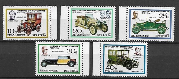 ZABYTKOWE SAMOCHODY MOTORYZACJA KOREA MI.2624-2628**