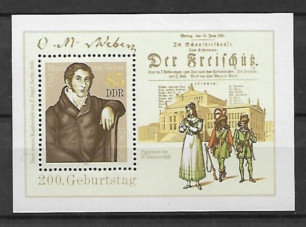 SŁAWNI LUDZIE DDR MI.BL.86**