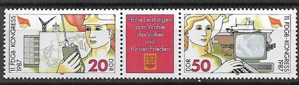 KONGRES DDR MI.3086-3087**