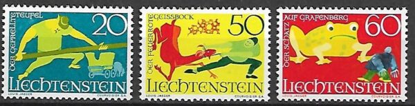 SZTUKA LIECHTENSTEIN MI.518-520**
