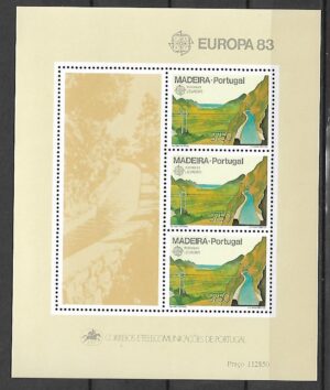 EUROPA CEPT MADERA MI.BL.4**