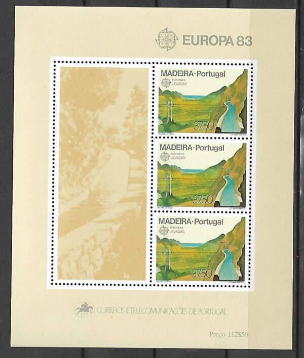 EUROPA CEPT MADERA MI.BL.4**