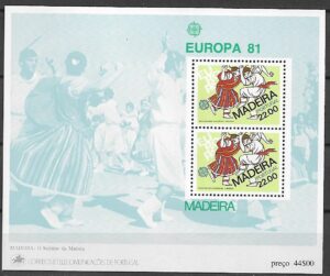 EUROPA CEPT MADERA MI.BL.2**