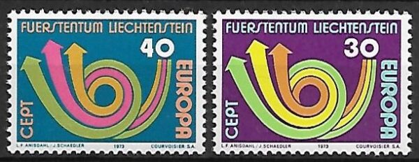EUROPA CEPT LIECHTENSTEIN MI.579-580**