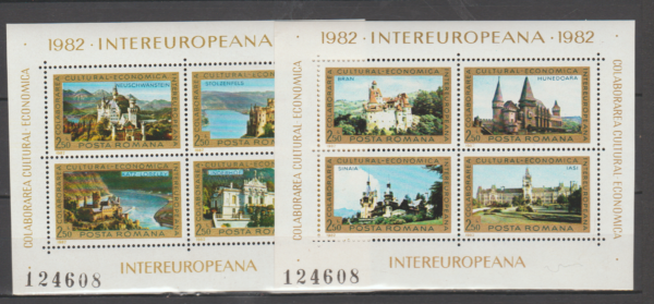ARCHITEKTURA RUMUNIA MI.BL.186-187**