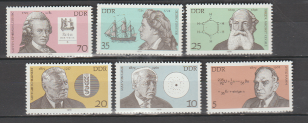 SŁAWNI LUDZIE DDR MI.2406-2411**