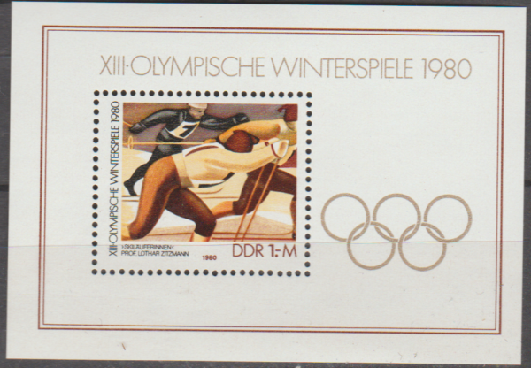 OLIMPIADA ZIMOWA DDR MI.BL.57**