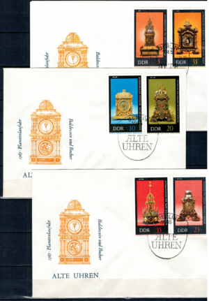FDC STARE ZEGARY DDR MI.2055-2060