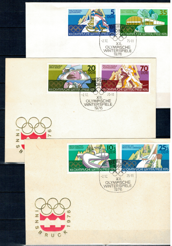 FDC OLIMPIADA ZIMOWA DDR MI.2099-2104
