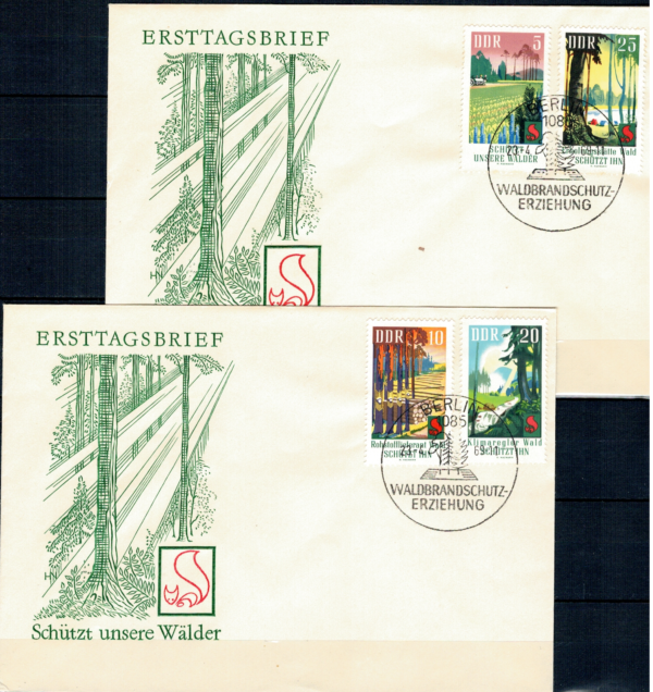 FDC EDUKACJA W ZAKRESIE OCHRONY PRZECIWPOŻAROWEJ LASÓW DDR MI.1462-1465