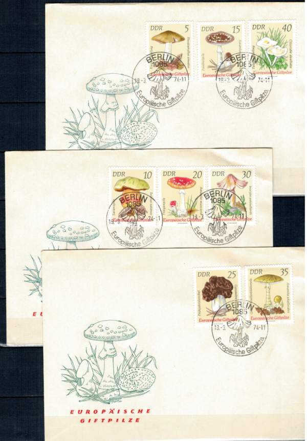 FDC MUCHOMORY DDR MI.1933-1940
