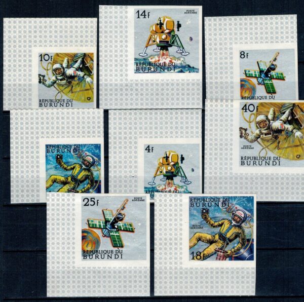 LOT W KOSMOS BURUNDI MI.401-408B**