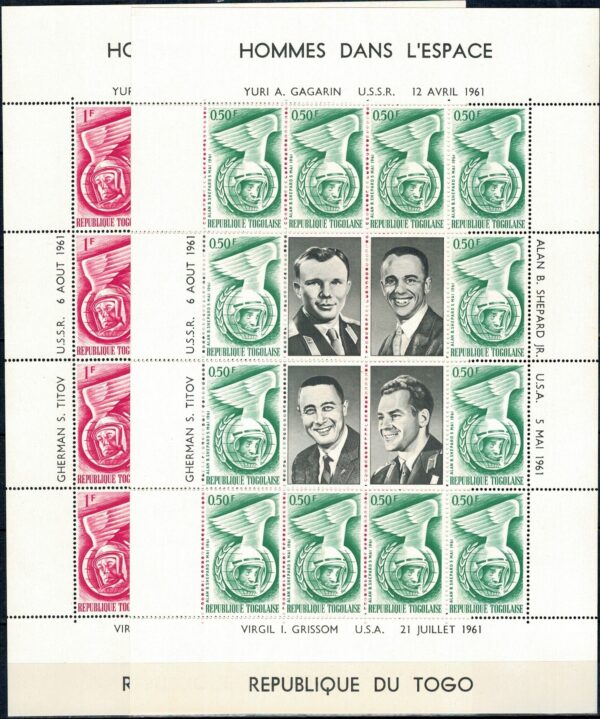 LOT W KOSMOS TOGO MI.ARK.335-338**