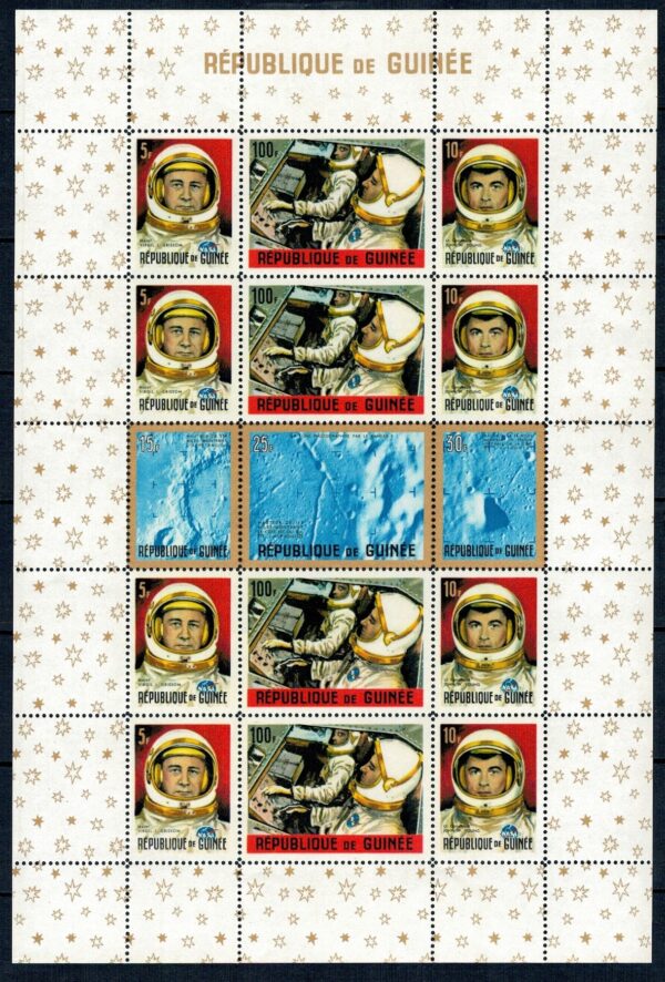 LOT W KOSMOS GWINEA MI.BL.9A**