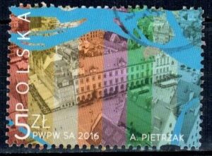 FI.4665 ZNACZEK Z BLOKU KASOWANE