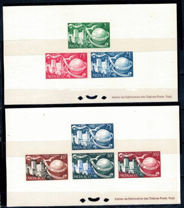 UPU MONAKO MI.BL.401-407** WYDANIE MINISTERIALNE KOMPLET