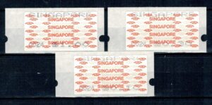 ZNACZKI Z AUTOMATU SINGAPUR MI.1-3**