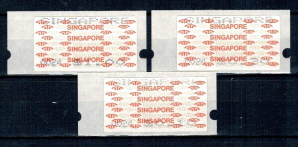 ZNACZKI Z AUTOMATU SINGAPUR MI.1-3**