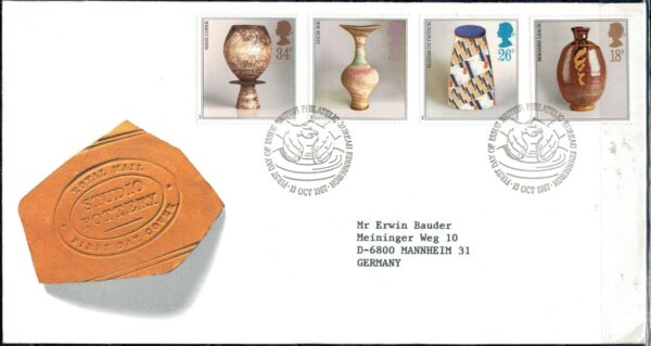 FDC SZTUKA ANGLIA MI.1122-1125 NR2