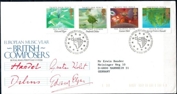 FDC MALARSTWO ANGLIA MI.1027-1030 NR2