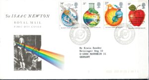 FDC ISAAC NEWTON ANGLIA MI.1101-1104 NR1