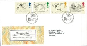 FDC WIERSZ DLA DZIECI ANGLIA MI.1170-1173 NR1