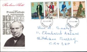 FDC SŁAWNI LUDZIE ANGLIA MI.804-807 NR3