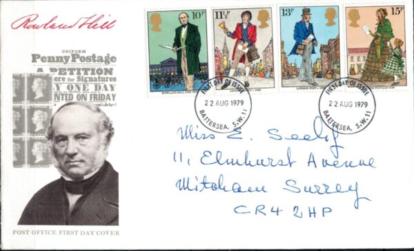 FDC SŁAWNI LUDZIE ANGLIA MI.804-807 NR3