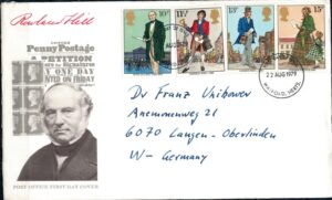 FDC SŁAWNI LUDZIE ANGLIA MI.804-807 NR4