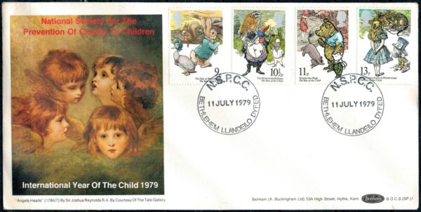 FDC DZIEŃ DZIECKA ANGLIA MI.797-800 NR2